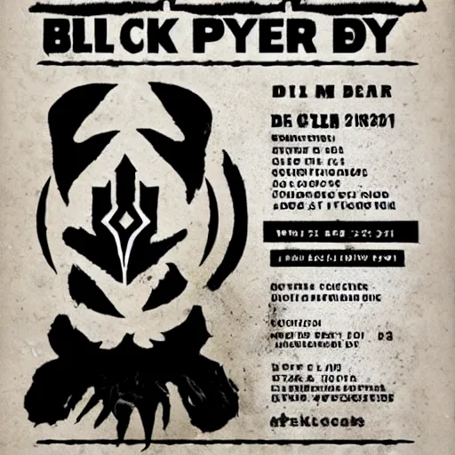 Image similar to black metal band flyer, d. i. y.