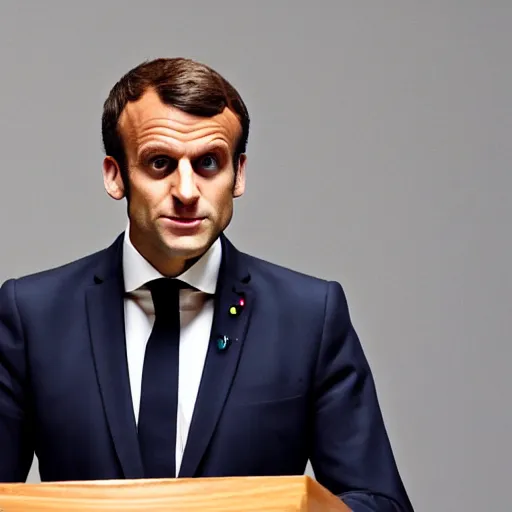 Prompt: Emmanuel macron, the truant, hyper detailed, like gta 5,