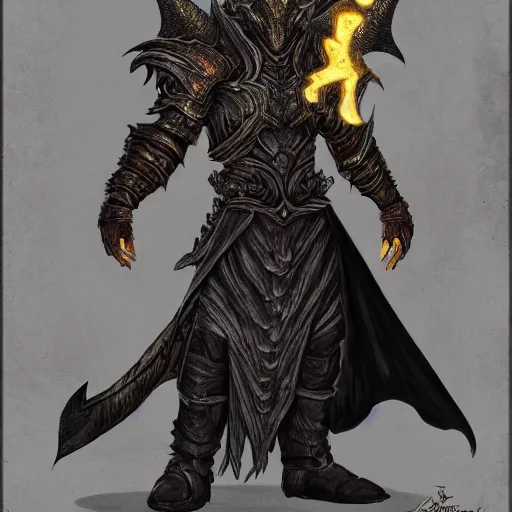 Image similar to Detailed concept art of a wizard with dragon head as a dark souls boss; fantasy