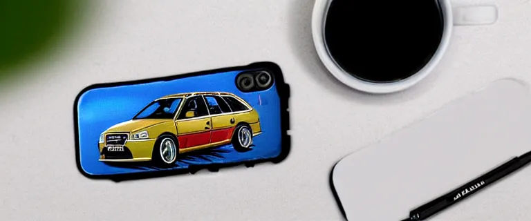 Image similar to Audi A4 B6 Avant (2002), Lemon Demon Spirit Phone cover artstyle