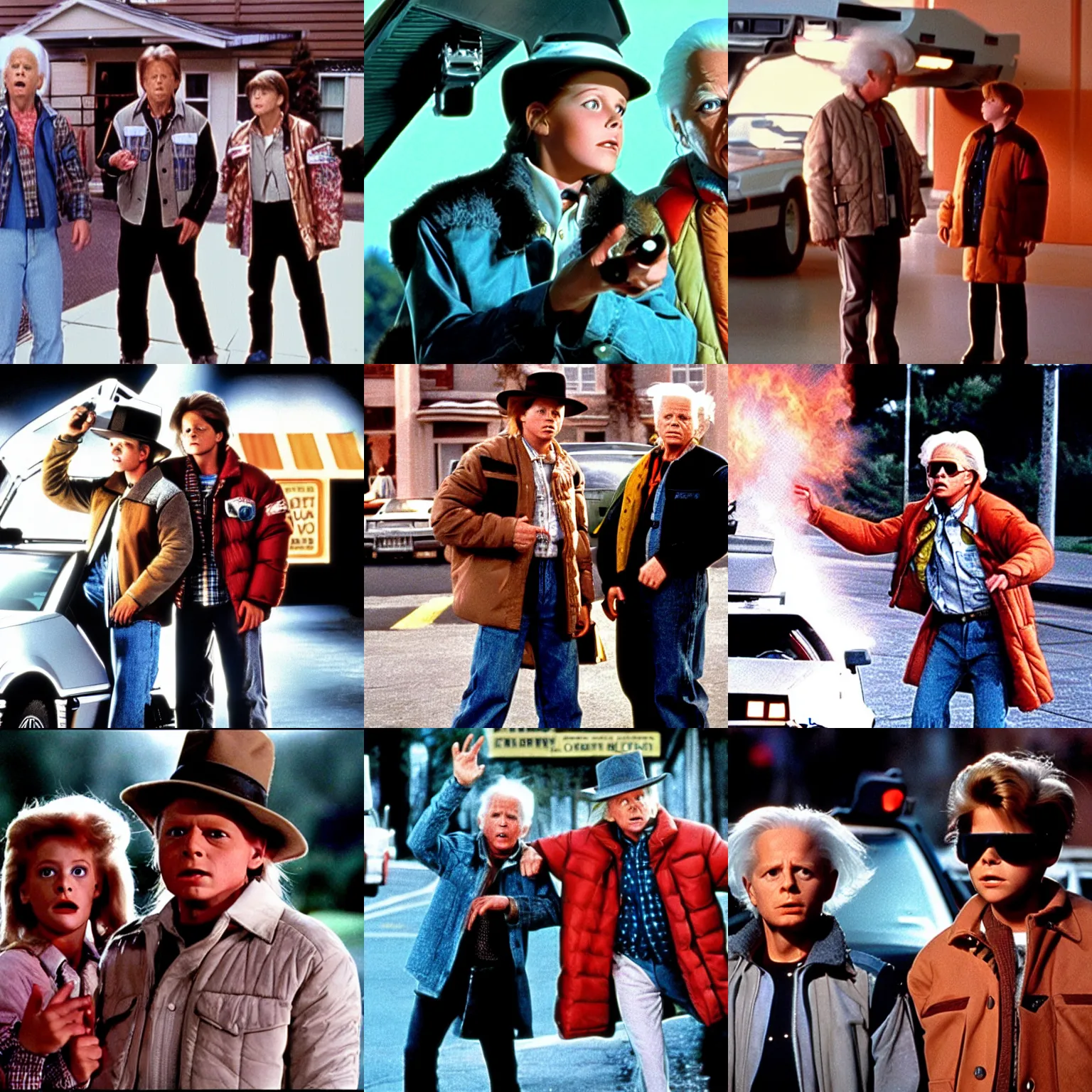 Prompt: a film still from back to the future part ii ( 1 9 8 9 )