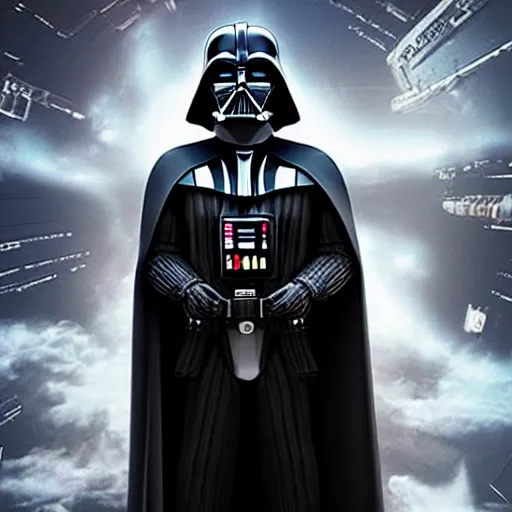 Image similar to darth vader played by elon musk