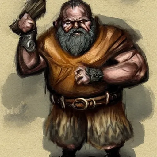 Prompt: miner dwarves, fantasy concept art, trending on Pinterest