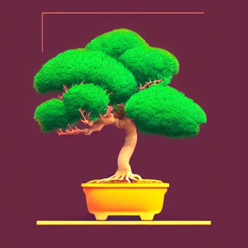 Prompt: bonsai rowan! tree but minimalistic concept art by frank stella gilleard james whalen tom, colorful, soft light, trending on artstation, minimalism