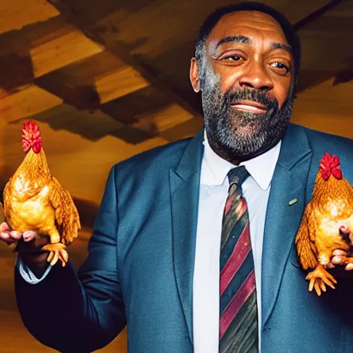 Image similar to lenny henry juggling chickens