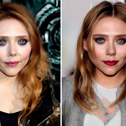 Image similar to elizabeth olsen mixed with scarlett johansson