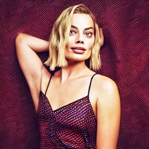 Image similar to margot robbie as a liquid, professional food photography