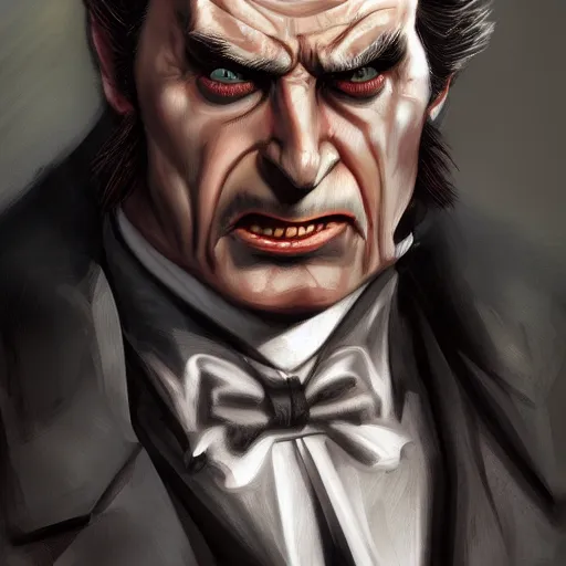 Prompt: portrait of trump dracula, wolverine, intricate, elegant, highly detailed, centered, grungy, digital painting, artstation, concept art, smooth, sharp focus, boris vallejo