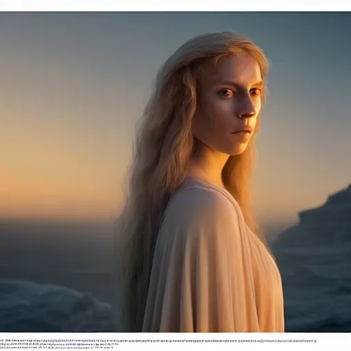 Prompt: photographic portrait of a stunningly beautiful hermetic order of the golden dawn female in soft dreamy light at sunset, contemporary fashion shoot, by edward robert hughes, annie leibovitz and steve mccurry, david lazar, jimmy nelsson, breathtaking, 8 k resolution, extremely detailed, beautiful, establishing shot, artistic, hyperrealistic, beautiful face, octane render