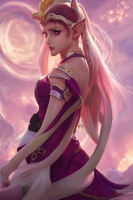 Prompt: Sailor Moon as a blood elf, world of warcraft, wow , intricate, elegant, highly detailed, digital painting, artstation, concept art, smooth, sharp focus, illustration, art by artgerm and greg rutkowski and alphonse mucha