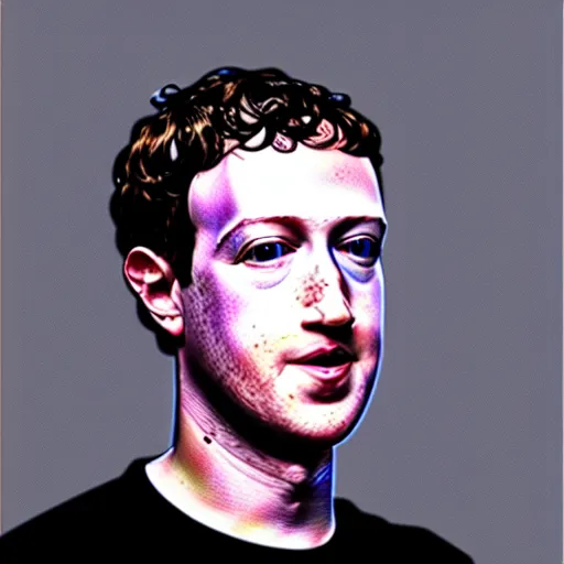 Image similar to mark zuckerberg by giger