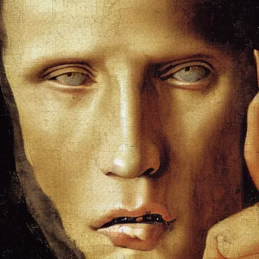 Image similar to A 14th century italian renaissance oil painting of Jerma985, portrait of Jerma985, grainy, realistic, very realistic, hyperrealistic, highly detailed, very detailed, extremely detailed, very neat, very epic, very cool, detailed, trending on artstation