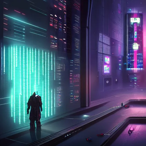 Image similar to a cyberpunk charector