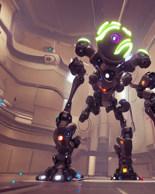 Image similar to robot spider in overwatch