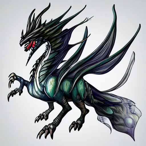 Prompt: a transparent wind dragon, photorealistic.