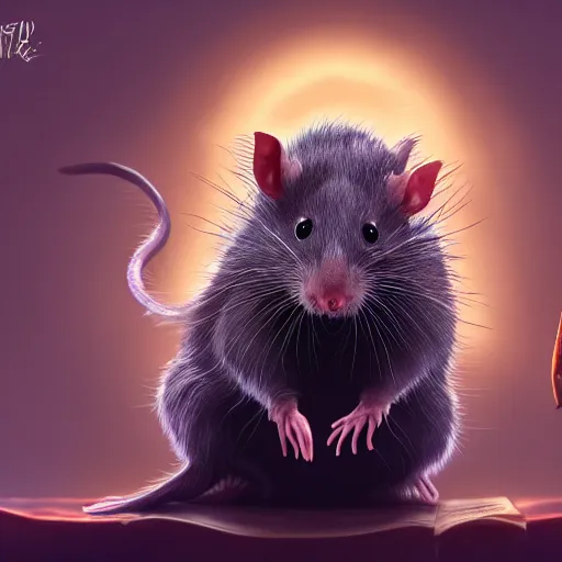 Prompt: an evil wizard rat, ultra realistic illustration, 4k, cinematic light