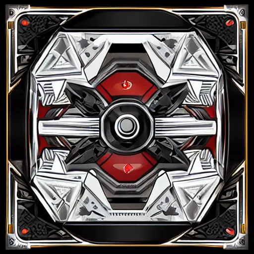 Image similar to game card frame, full view, futuristic, nft, clean centered album cover in intricate detail