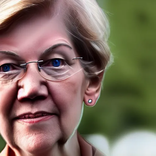 Prompt: 4 k detailed photo of elizabeth warren as a man to become president