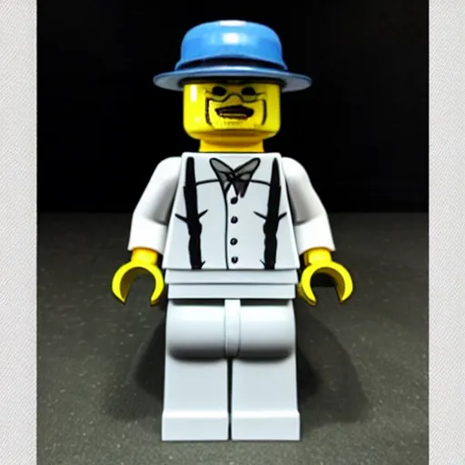 Image similar to walter white lego figure realistic photo