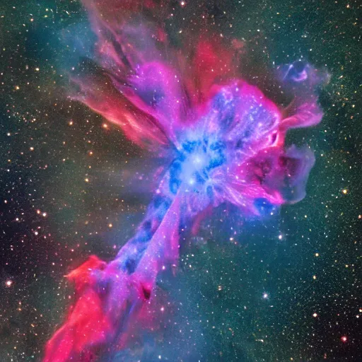 Image similar to a nebula pheonix in space