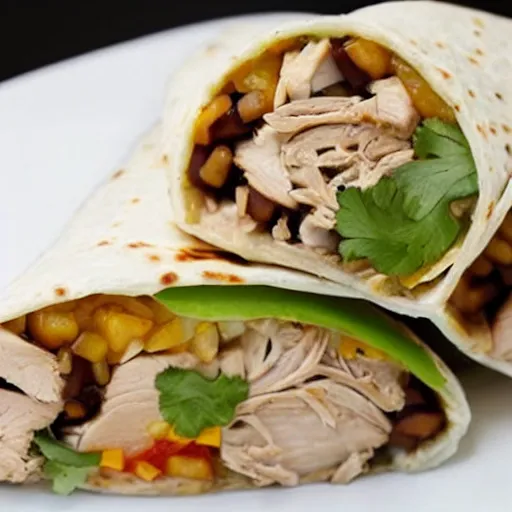 Image similar to perfect chicken burrito. this picture makes me so unbelievably hungry