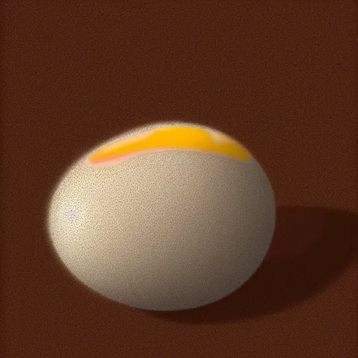 Prompt: an egg cracks and earth drops out as the yolk, digital art, ue 5