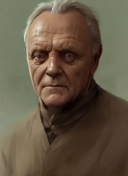 Image similar to Anthony Hopkins as thufir hawat, human computer, VR headset, digital art from artstation by Ruan Jia and Mandy Jurgens and Artgerm and william-adolphe bouguereau