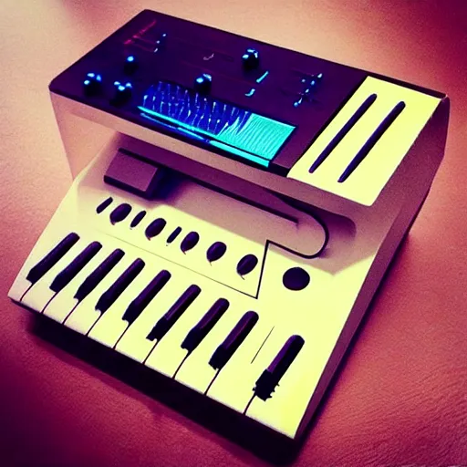 Image similar to “Futuristic attractive stylish minimalist pocket synthesizer designed by Teenage Engineering”