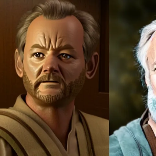 Image similar to bill murray as obi wan kenobi