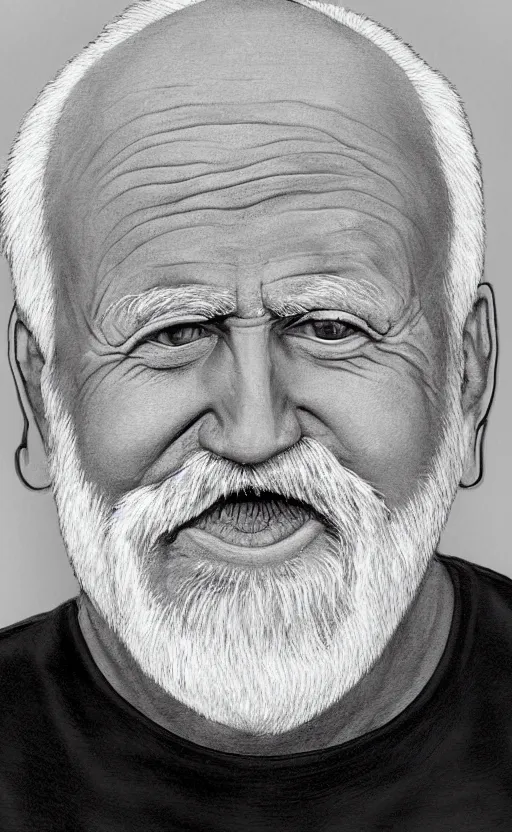 Image similar to portrait of hide the pain harold, accurate and detailed, round face, earnest, stock photo, Nikon 50mm f/1.8G, artgerm