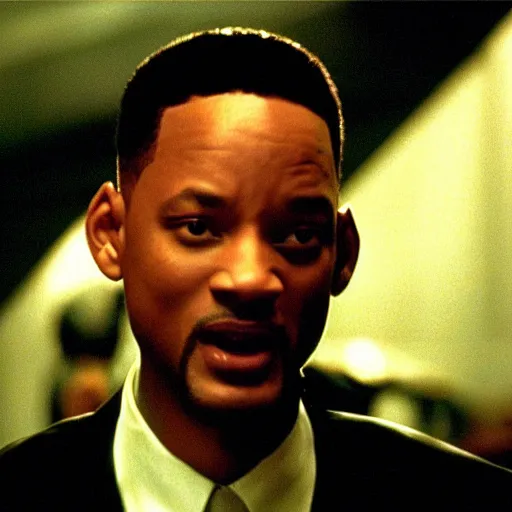 Prompt: !dream Will Smith as Neo in The Matrix (1999), dramatic lighting, cinematic, hyperrealistic