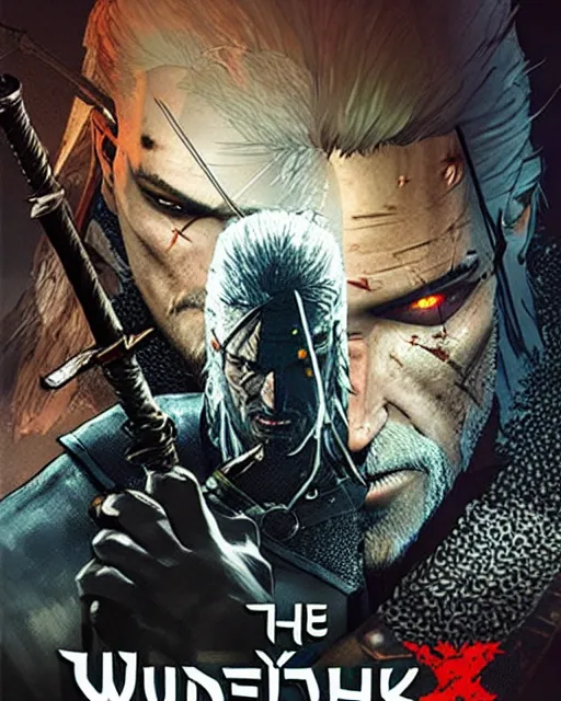 Image similar to witcher boxart yoji shinkawa