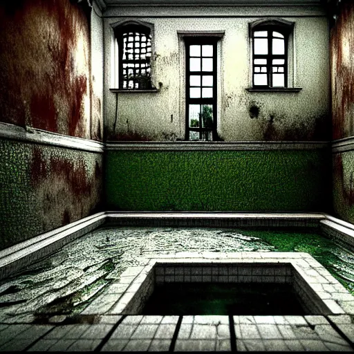 Image similar to hyperrealism photography computer simulation visualisation of parallel dark universe detailed old bath in the detailed ukrainian village garden in dramatic scene from art house futuristic movie by taras shevchenko and alejandro jodorowsky and andrei tarkovsky