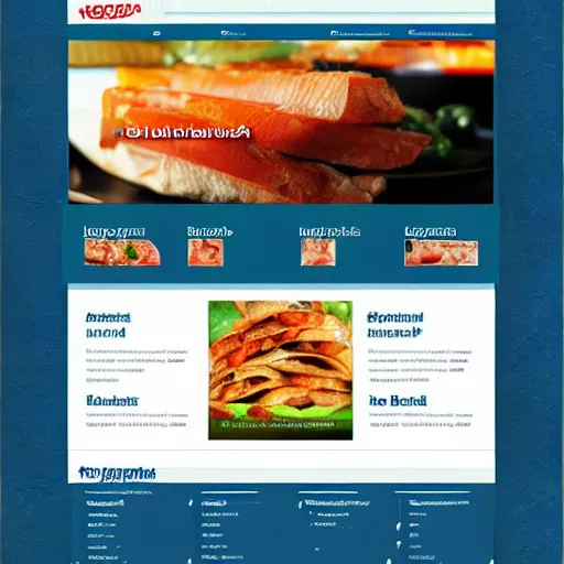 Prompt: design of frozen food website,responsive,simple,beautiful look and easy to read font,with hdd template