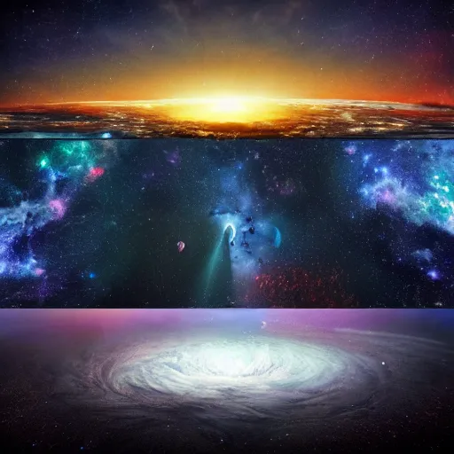 Image similar to the birth of the universe, dynamic, cinematic, 4 k uhd, extreme detail