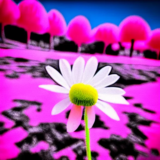 Image similar to a flower in infrared