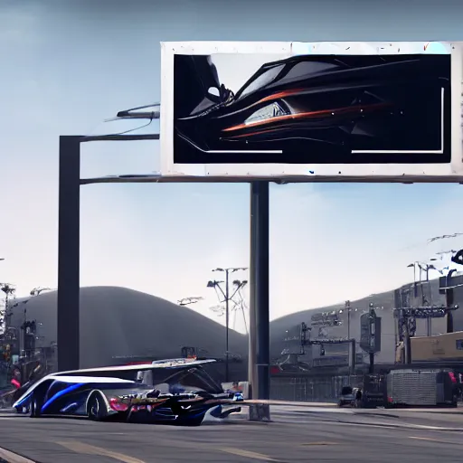 Prompt: sci-fi cars on the coronation of napoleon painting and digital billboard in the middle, unreal engine 5, keyshot, octane, artstation trending, ultra high detail, ultra realistic, cinematic, 8k, 16k, in style of zaha hadid, in plastic, dark, tilt shift,