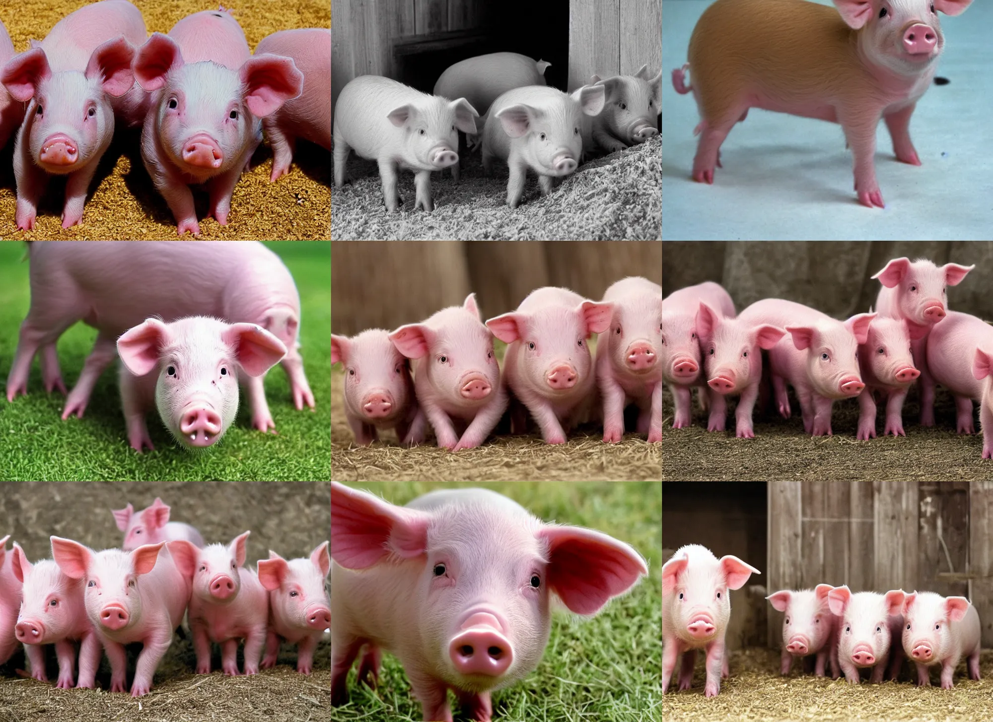 Prompt: secret orthography used by piglets, high - resolution scan, classified