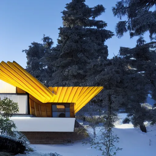 Prompt: photo of origami house