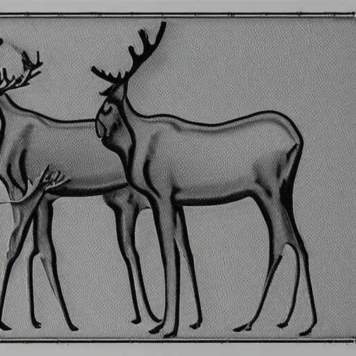 Image similar to !dream radiograph moose centipede 4k 8k , neon Ink drawing blueprint