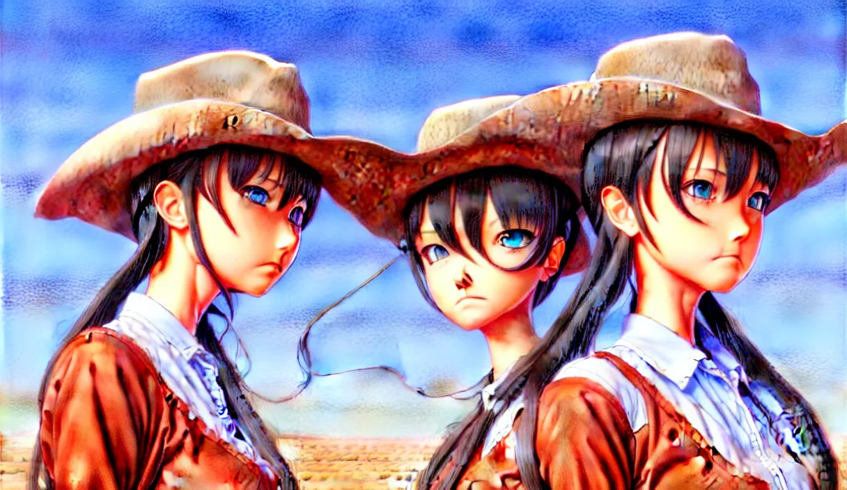 Image similar to richly detailed colored pencil 3D illustration of a western Kansas, art by Range Murata and Artgerm.