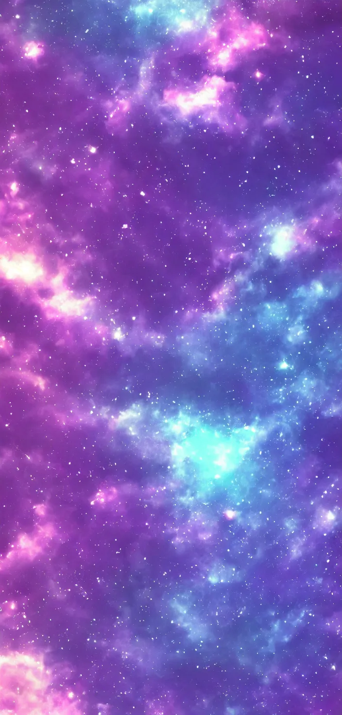 Image similar to purple-tinted space iPhone wallpaper anime style