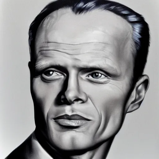 Image similar to realistic portrait of richard widmark