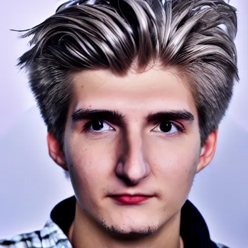 Image similar to really handsome gigachad xqc gambling : : realistic : : 1 dslr : : 1 - - quality 2