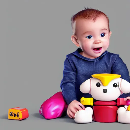 Image similar to product photo of the fisher price baby's first grimoire toy, octane render, unreal engine 5, light transport simulation