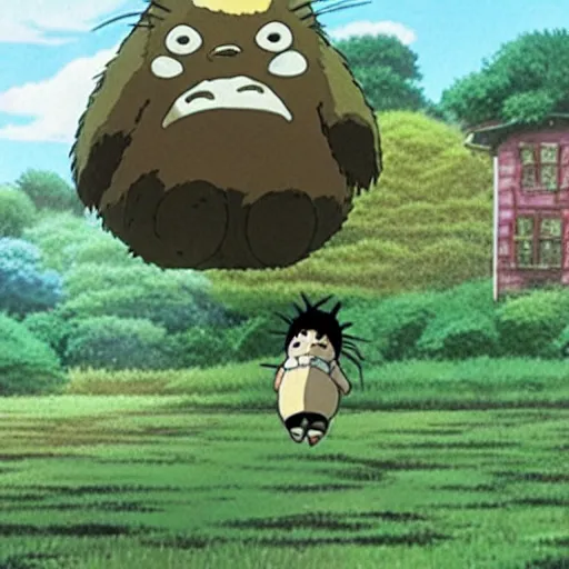 Prompt: still from studio ghibli movie lMy Neighbor Totoro, Hayao Miyazaki