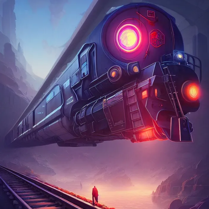 Prompt: epic professional digital art of 🚅, best on artstation, cgsociety, wlop, Behance, pixiv, cosmic, epic, stunning, gorgeous, much detail, much wow, masterpiece by Dorian Cleavanger and Stanley Lau