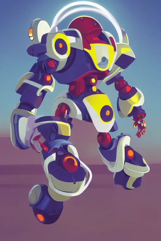 Image similar to metabots medabots medarotto medarot robot minimalist comics helmet mask neon cybereye, behance hd by jesper ejsing, by rhads, makoto shinkai and lois van baarle, ilya kuvshinov, rossdraws global illumination ray tracing hdr radiating a glowing aura