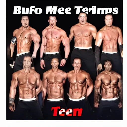 Prompt: buff men team