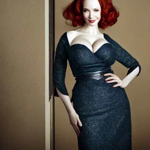 Prompt: full body portrait of christina hendricks by louise dahl - wolfe and mario testino, award - winning, sony a 7 r, detailed